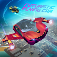 未来派飞行汽车赛车(Futuristic Flying Car Racer)